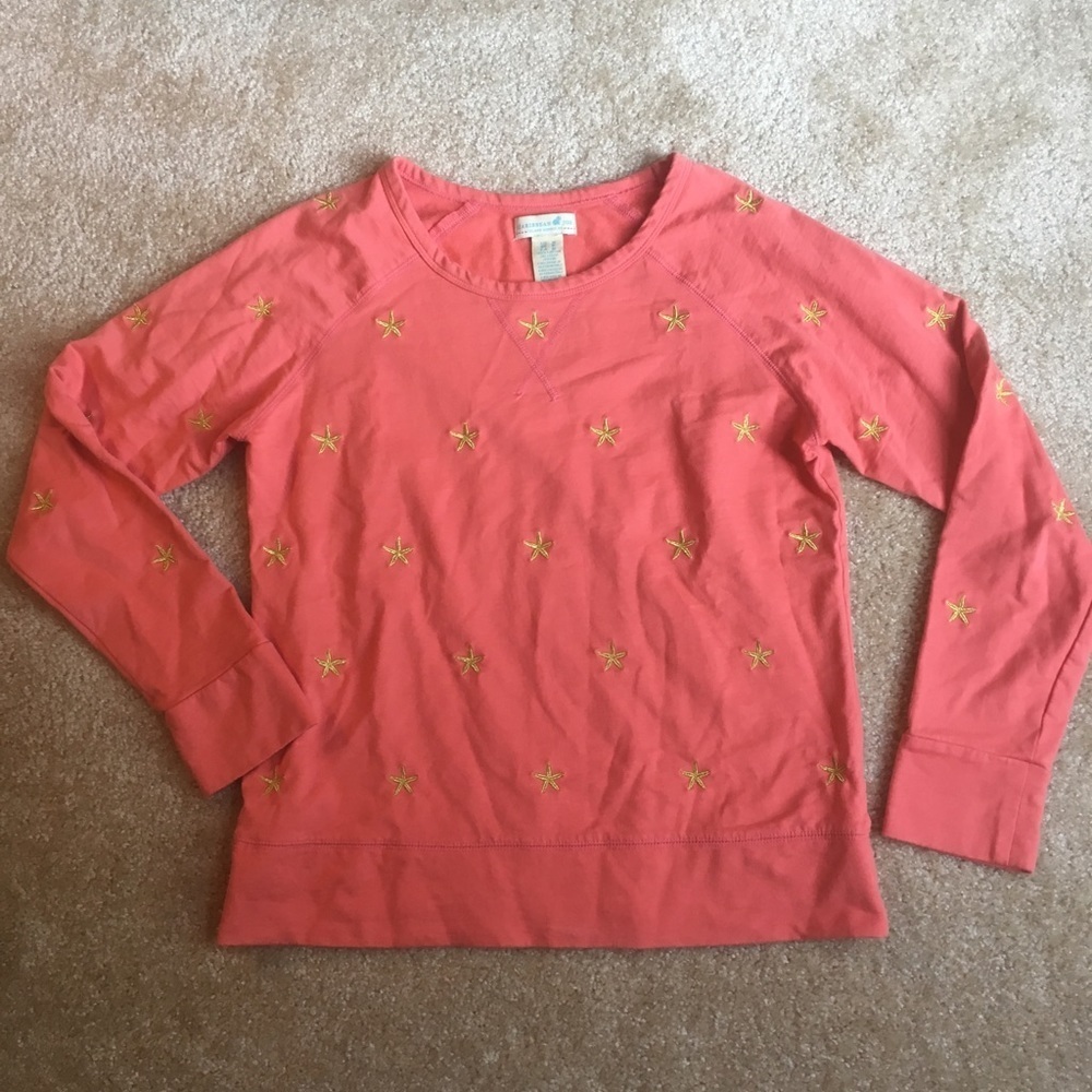 Caribbean Joe ‘like new’ coral colored sweatshirt